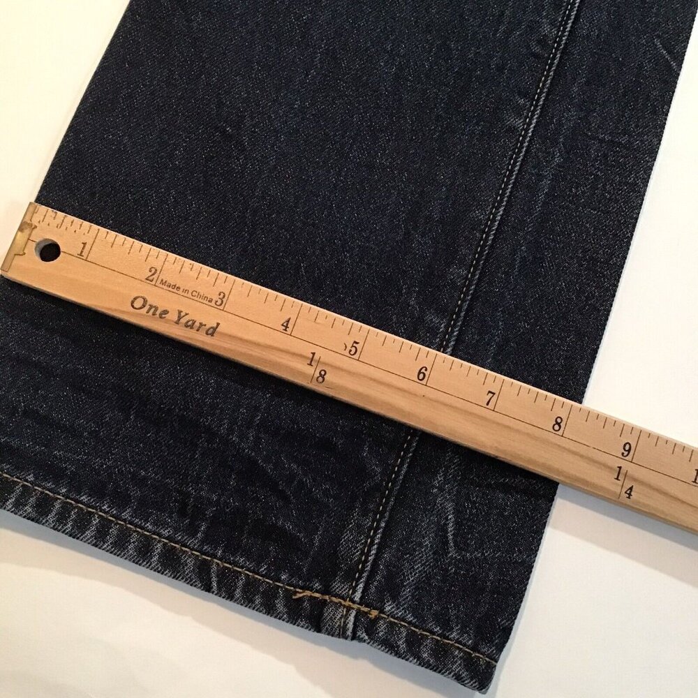 Lands' End Jeans for Men 33x31 Dark Rinse 100% Cotton Straight Fit-new w/o tags - Picture 5 of 7